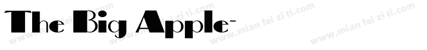 The Big Apple字体转换